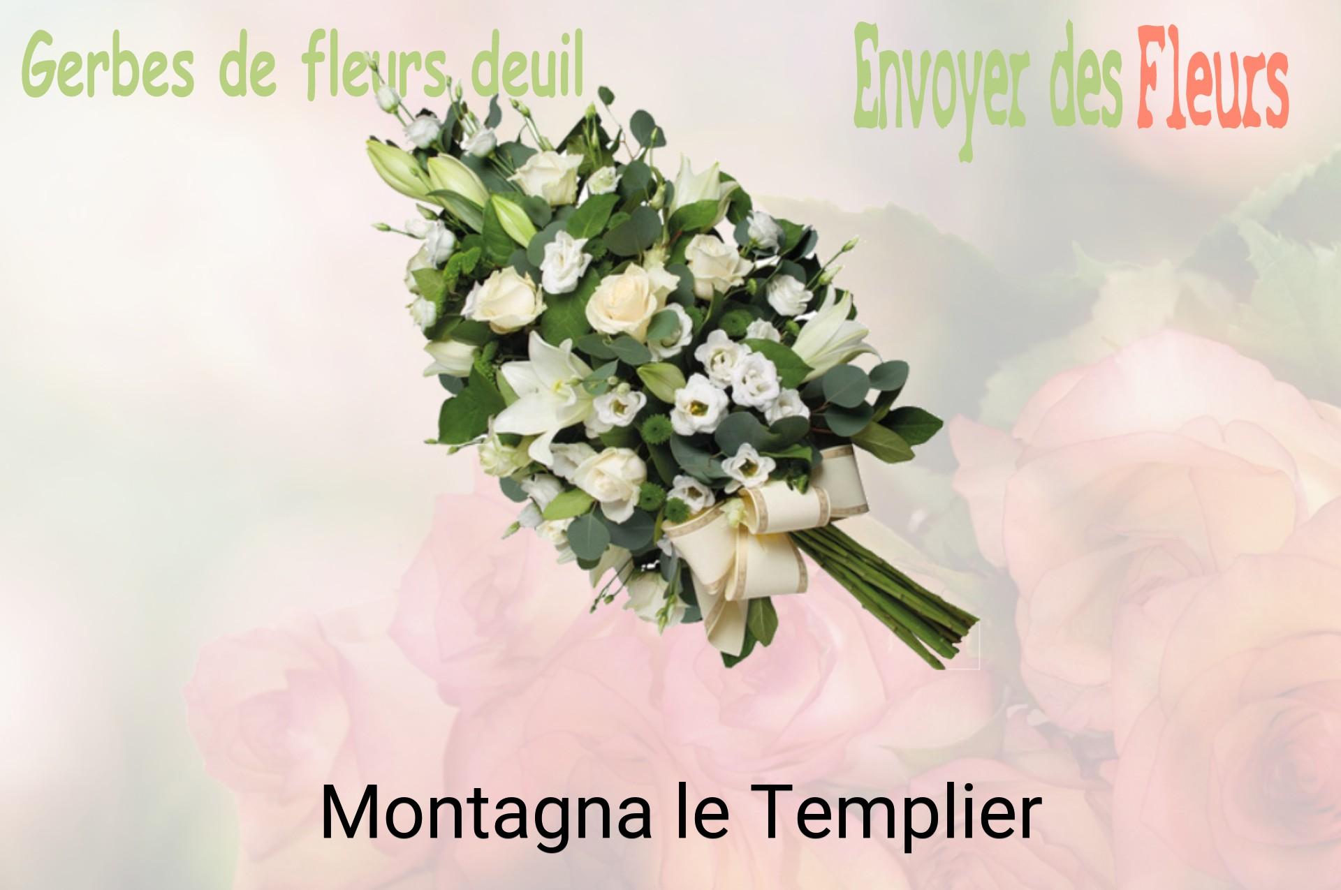 Gerbe de fleurs de deuil livrée à Montagna-le-Templier